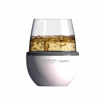 2 379 р. Термобокал для вина WINE KUZIE 440 мл, белый ASOBU stl24.01-white  с доставкой в г. Пермь. Увеличить фотографию 2