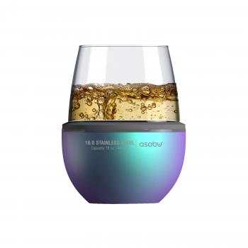 2 379 р. Термобокал для вина WINE KUZIE 440 мл, мультиколор ASOBU stl24.29  с доставкой в г. Пермь. Увеличить фотографию 2