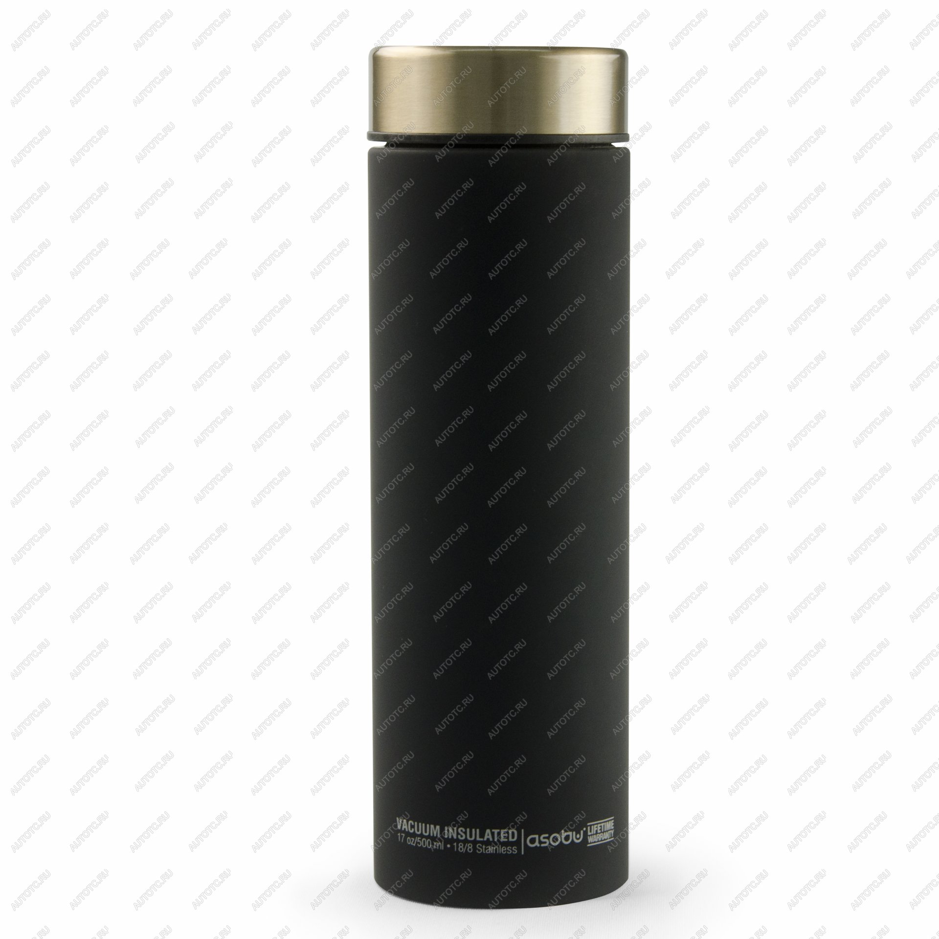 2 889 р. Термокружка (термос) LE BATON, 500 мл, черныйзолото ASOBU lb17.12-gold  с доставкой в г. Пермь