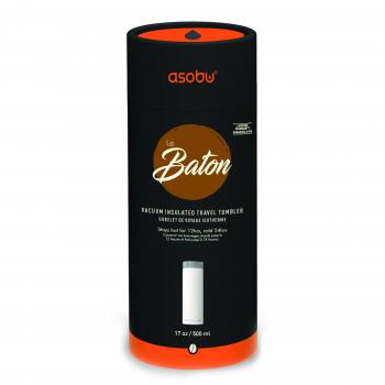 2 889 р. Термокружка (термос) LE BATON, 500 мл, черныйзолото ASOBU lb17.12-gold  с доставкой в г. Пермь. Увеличить фотографию 9