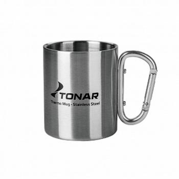 589 р. Термокружка ТОНАР 300ML ручка-карабин ТОНАР t.tk-032-300  с доставкой в г. Пермь. Увеличить фотографию 1