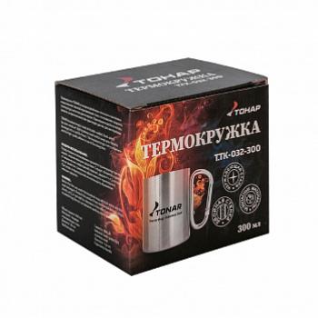 589 р. Термокружка ТОНАР 300ML ручка-карабин ТОНАР t.tk-032-300  с доставкой в г. Пермь. Увеличить фотографию 4