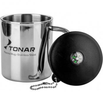 779 р. Термокружка ТОНАР 350ML металлическая, с пластиковой крышкой+карабин ТОНАР t.tk-038-350  с доставкой в г. Пермь. Увеличить фотографию 3