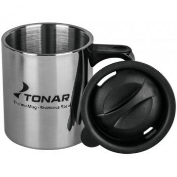 489 р. Термокружка ТОНАР 350ML с пластиковой крышкой ТОНАР t.tk-047-350  с доставкой в г. Пермь. Увеличить фотографию 2