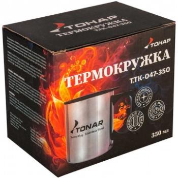 489 р. Термокружка ТОНАР 350ML с пластиковой крышкой ТОНАР t.tk-047-350  с доставкой в г. Пермь. Увеличить фотографию 6