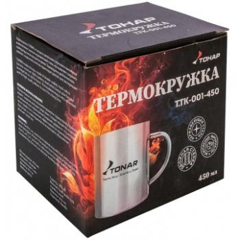 699 р. Термокружка ТОНАР 450 мл. металлическая ТОНАР t.tk-001-450  с доставкой в г. Пермь. Увеличить фотографию 4