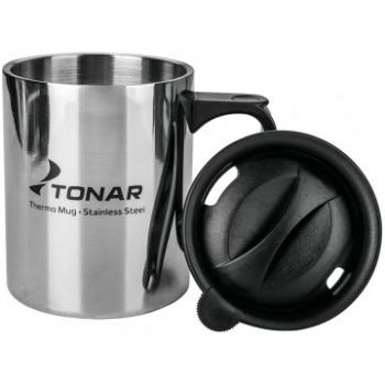 669 р. Термокружка ТОНАР 450ML с пластиковой крышкой ТОНАР t.tk-047-450  с доставкой в г. Пермь. Увеличить фотографию 2