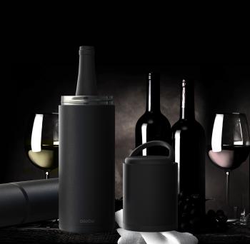 6 799 р. Термофутляр для вина VIN BLANC, черный ASOBU vpb1.06-black  с доставкой в г. Пермь. Увеличить фотографию 5