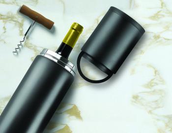 6 799 р. Термофутляр для вина VIN BLANC, черный ASOBU vpb1.06-black  с доставкой в г. Пермь. Увеличить фотографию 3