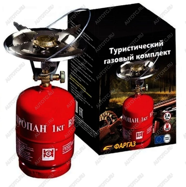 4 259 р. Туристический газовый комплект (Баллон 2,4 л + газовая горелка) Grotkuv (РП) GZWM lpg-set2  с доставкой в г. Пермь