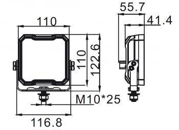 2 829 р. Фара водительского света РИФ 45W LED РИФ sm-5045-sfa  с доставкой в г. Пермь. Увеличить фотографию 4