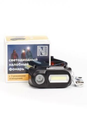 599 р. Фонарь налобный аккумуляторный NNBrand матричный светодиод ДВ-NNBrand nnbl-1804  с доставкой в г. Пермь. Увеличить фотографию 3