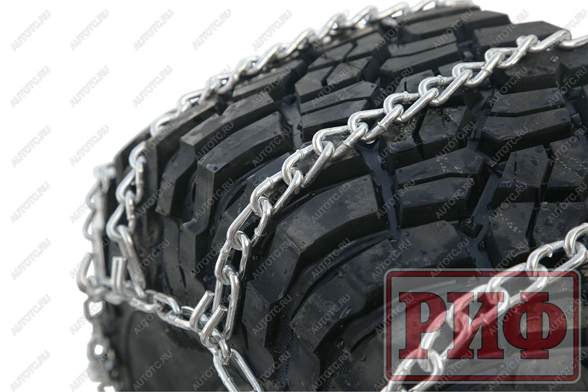 5 499 р. Цепи противоскольжения РИФ Грузовик"лесенка" 25 мм, 12.00xR20, 13.00R22,5 (к-т 2 шт.) РИФ rif18-0-0002255  с доставкой в г. Пермь