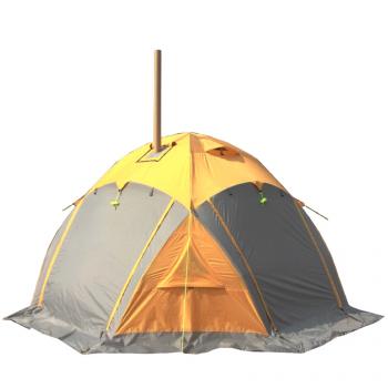 56 999 р. Шатер автомат Maverick Cosmos Thermal - под отопление (желто-серый) Maverick Tent m-t-yg-010  с доставкой в г. Пермь. Увеличить фотографию 2