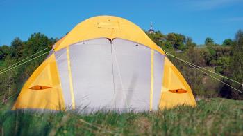 56 999 р. Шатер автомат Maverick Cosmos Thermal - под отопление (желто-серый) Maverick Tent m-t-yg-010  с доставкой в г. Пермь. Увеличить фотографию 12