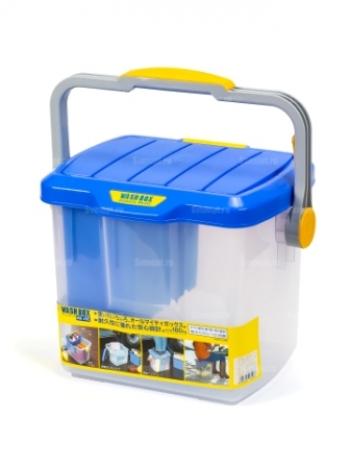4 219 р. Ящик экспедиционный IRIS RV BOX WASH BOX 25C, 25 литров 41x31x32,5 см. Синий IRIS OHYAMA wb-25cblue  с доставкой в г. Пермь. Увеличить фотографию 1