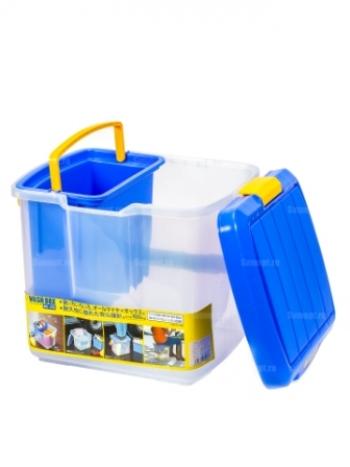 4 219 р. Ящик экспедиционный IRIS RV BOX WASH BOX 25C, 25 литров 41x31x32,5 см. Синий IRIS OHYAMA wb-25cblue  с доставкой в г. Пермь. Увеличить фотографию 2