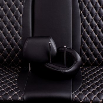 10 299 р.  Комплект чехлов для сидений (РЗС и С 40/60, 2П Орегон) БАЙРОН Lord Autofashion Chery Amulet (Corda) A15 лифтбэк (2003-2010) (черный, вставка черная, строчка бежевая)  с доставкой в г. Пермь. Увеличить фотографию 7