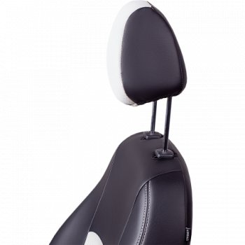 6 799 р. Комплект чехлов для сидений (РЗС 60/40, 3Г Илана+Орегон) ТУРИН Lord Autofashion  Chery Tiggo 5  (T21) (2017-2020) рестайлинг (черный, вставка белая, строчка белая)  с доставкой в г. Пермь. Увеличить фотографию 2