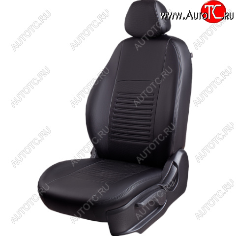 6 799 р. Комплект чехлов сидений (РЗС 60/40 3Г Илана+Орегон) Турин Ромб Lord Autofashion  Chery Tiggo 4 (2017-2020) дорестайлинг (черный, вставка черная, строчка черная)  с доставкой в г. Пермь