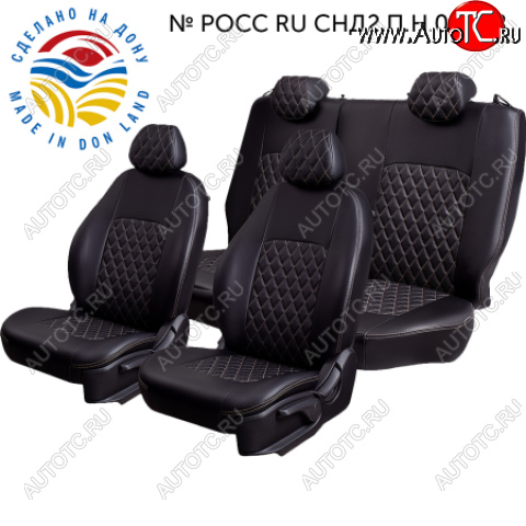 9 449 р.  Комплект чехлов сидений (Экокожа ИЛАНА+ОРЕГОН)  Chevrolet Aveo T250 хэтчбек 5 дв рестайлинг (2006-2011) (Черный+бежевый)  с доставкой в г. Пермь