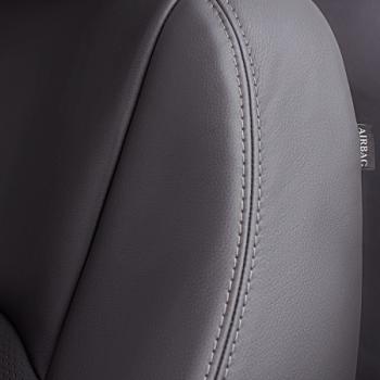 6 949 р. Комплект чехлов для сидений (РЗС 60/40 2Г Илана+Орегон) ТУРИН СТ Lord Autofashion Chevrolet Lanos T100 седан (2002-2017) (серый, вставка серая, строчка серая)  с доставкой в г. Пермь. Увеличить фотографию 8