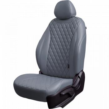 13 949 р. Чехлы для сидений (РЗС60/40, Экокожа Орегон) БАЙРОН Lord Auto  Ford Focus  3 (2010-2019) универсал дорестайлинг, хэтчбэк дорестайлинг, седан дорестайлинг, седан рестайлинг, универсал рестайлинг, хэтчбэк рестайлинг (серый)  с доставкой в г. Пермь. Увеличить фотографию 2
