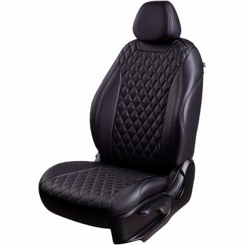 18 399 р. Комплект чехлов для сидений (РЗС 60/40, 2Г, экокожа) Lord Autofashion БАЙРОН  Ford Fusion  1 (2002-2012) хэтчбэк дорестайлинг,  рестайлинг, хэтчбэк (Черный, вставка черная, строчка черная)  с доставкой в г. Пермь. Увеличить фотографию 2