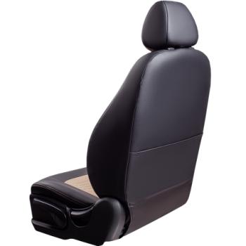 6 799 р. Комплект чехлов для сидений (РЗС 60/40 2П Илана+Орегон ) ТУРИН СТ Lord Autofashion Geely MK (2006-2015) (черный, вставка бежевая, строчка бежевая)  с доставкой в г. Пермь. Увеличить фотографию 2