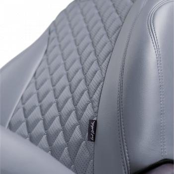 10 299 р.  Комплект чехлов для сидений (РЗС 60/40+подл. 3Г Орегон) БАЙРОН Lord Autofashion  Haval F7 (2018-2022)  дорестайлинг (серый, вставка серая, строчка темно-серая)  с доставкой в г. Пермь. Увеличить фотографию 8