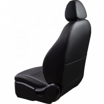 5 349 р. Комплект чехлов для сидений (РЗС 40/60 3Г Илана+Орегон) ТУРИН-3 Lord Autofashion Hyundai Getz TB хэтчбэк 5 дв. рестайлинг (2005-2010) (черный, вставка черная, строчка бежевая)  с доставкой в г. Пермь. Увеличить фотографию 7
