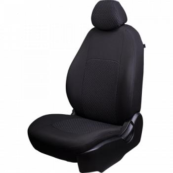 Комплект чехлов для сидений (РЗС 40/60 2Г жаккард) Турин Lord Autofashion KIA Cerato 2 TD седан (2008-2013) (черный, вставка серая Спинг-88, строчка черная)