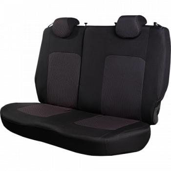 3 699 р. Комплект чехлов для сидений (РЗС 60/40 2Г жаккард) СТАНДАРТ Lord Autofashion  KIA Rio  3 QB (2011-2017) дорестайлинг седан, рестайлинг седан (черный, вставка Сеул красный, строчка черная)  с доставкой в г. Пермь. Увеличить фотографию 10