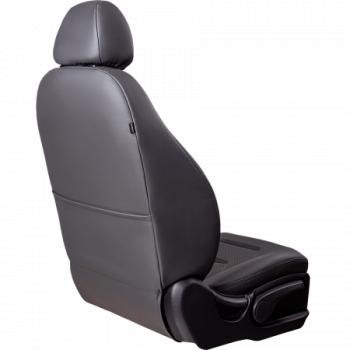 11 899 р. Комплект чехлов для сидений (РЗС 60/40 2Г Орегон) ТУРИН-2 Lord Autofashion  KIA Rio  3 QB (2011-2017) дорестайлинг седан, рестайлинг седан (серый, вставка серая/черная, строчка серая)  с доставкой в г. Пермь. Увеличить фотографию 7