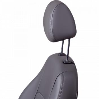 9 449 р. Комплект чехлов для сидений (РЗС 60/40 2Г Илана+Орегон) ТУРИН Lord Autofashion KIA Rio 3 QB хэтчбек 5 дв. дорестайлинг (2011-2015) (серый,  вставка серая, строчка серая)  с доставкой в г. Пермь. Увеличить фотографию 3