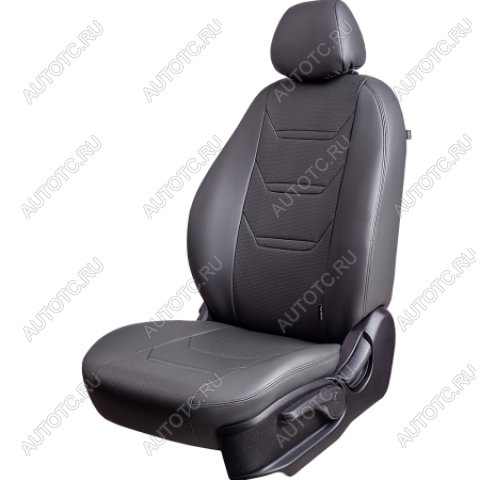 6 999 р. Комплект чехлов для сидений (5 мест РЗСиС 60/40 3Г Орегон) ТУРИН-2 Lord Autofashion  Лада Ларгус (2012-2021) дорестайлинг R90 (серый, вставка серая, строчка серая)  с доставкой в г. Пермь