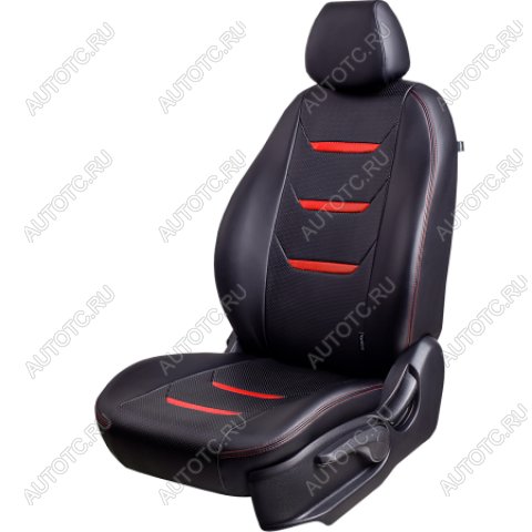 7 999 р. Комплект чехлов для сидений (5 мест РЗСиС 60/40 3Г Орегон) ТУРИН-2 Lord Autofashion  Лада Ларгус (2012-2021) дорестайлинг R90 (черный, вставка черная+красная, строчка красная)  с доставкой в г. Пермь