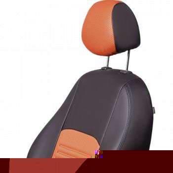 9 449 р. Комплект чехлов для сидений ( РЗС 60/40 3Г Илана+Орегон) ТУРИН СТ Lord Autofashion  Nissan Juke  1 YF15 (2010-2020) дорестайлинг, рестайлинг (черный, вставка коричневая+бежевая, строчка черная )  с доставкой в г. Пермь. Увеличить фотографию 4