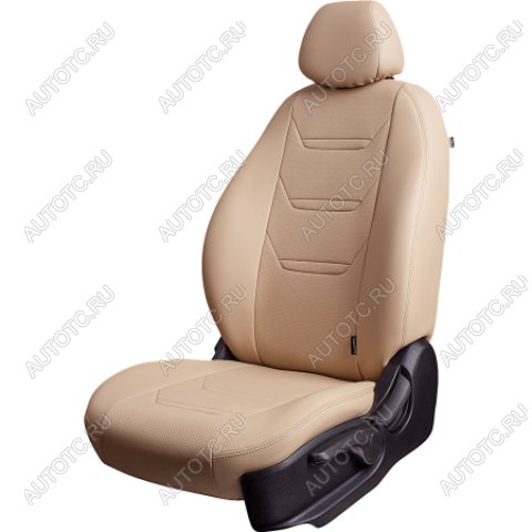 18 799 р. Комплект чехлов для сидений (РЗС 40/60+подлок 3Г Орегон) ТУРИН-2 Lord Autofashion Renault Arkana (2019-2025) (бежевый, вставка бежевая, строчка бежевая)  с доставкой в г. Пермь