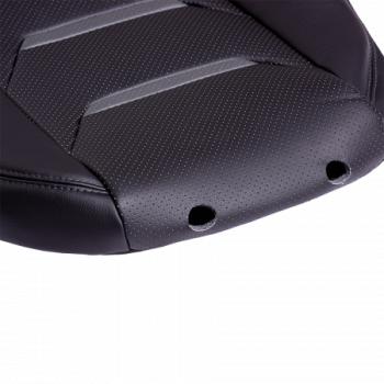 21 699 р. Комплект чехлов для сидений (РЗС 40/60+подлок 3Г Орегон) ТУРИН-2 Lord Autofashion  Renault Arkana (2019-2025) (черный, вставка черная+серая, строчка серая )  с доставкой в г. Пермь. Увеличить фотографию 7