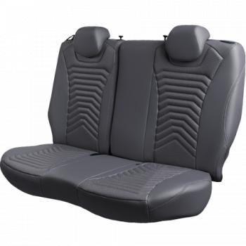 27 849 р. Комплект чехлов для сидений (РЗС Орегон) БАЙРОН ст ПРЕЗИДЕНТ Lord Autofashion  Nissan Terrano  D10 (2013-2016), Renault Duster  HS (2010-2015) (серый, вставка серая+темно-серая, строчка темно-серая)  с доставкой в г. Пермь. Увеличить фотографию 3