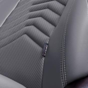 27 849 р. Комплект чехлов для сидений (РЗС Орегон) БАЙРОН ст ПРЕЗИДЕНТ Lord Autofashion  Nissan Terrano  D10 (2013-2016), Renault Duster  HS (2010-2015) (серый, вставка серая+темно-серая, строчка темно-серая)  с доставкой в г. Пермь. Увеличить фотографию 7