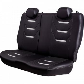 10 299 р. Комплект чехлов для сидений (к.Ambition РЗСиС 40/60 2Г Орегон) ТУРИН-2 Lord Autofashion  Skoda Fabia  Mk2 (2007-2014) универсал дорестайлинг, хэтчбэк дорестайлинг, универсал рестайлинг, хэтчбэк рестайлинг (черный, вставка черная+белая, строчка белая)  с доставкой в г. Пермь. Увеличить фотографию 8