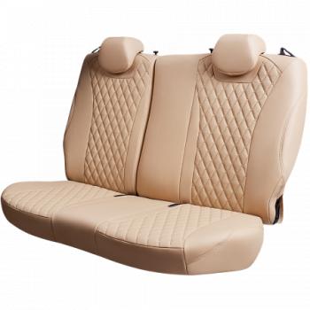 10 299 р. Комплект чехлов для сидений (Орегон) БАЙРОН ст БАЙРОН Lord Autofashion Subaru Forester SJ дорестайлинг (2012-2016) (бежевый, вставка бежевая, строчка бежевая)  с доставкой в г. Пермь. Увеличить фотографию 7