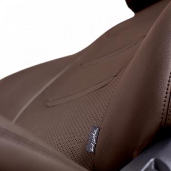 10 299 р. Комплект чехлов для сидений (РЗСиС 40/60 2П+1Г Орегон) ТУРИН-2 Lord Autofashion  Volkswagen Polo  5 (2009-2020) седан дорестайлинг, седан рестайлинг (темно-коричневый, вставка темно-коричневая, строчка темно-коричневая)  с доставкой в г. Пермь. Увеличить фотографию 3