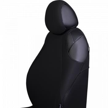 3 099 р. Универсальные чехлы сидений (майка 5 мест Трикотаж) Lord Autofashion   (черный)  с доставкой в г. Пермь. Увеличить фотографию 5