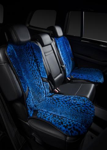 14 949 р. Накидка на сиденье (1 место Р. 5419 натур. мех) Меховая Lord Autofashion   (рысь-леопард на синем, строчка черная)  с доставкой в г. Пермь. Увеличить фотографию 10