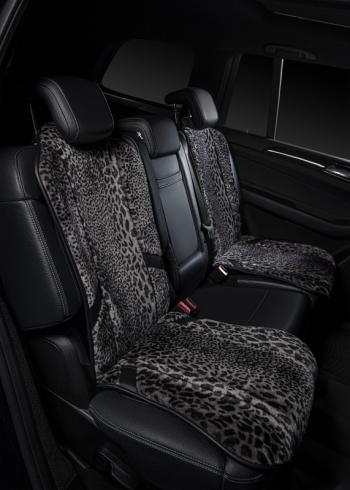 1 000 000 р. Накидка на сиденье (1 место Р. 6217 натур. мех) Меховая Lord Autofashion   (рысь-леопард на сером, строчка чёрная)  с доставкой в г. Пермь. Увеличить фотографию 5