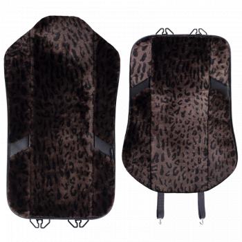14 949 р. Накидка на сиденье (1 место Р. 7519 натур. мех) Меховая Lord Autofashion   (орех-леопард, строчка черная)  с доставкой в г. Пермь. Увеличить фотографию 6