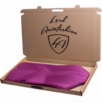 2 579 р. Накидка на сиденье (1 место Афины) ЛЮКС ст ВАН ВЭЙ Lord Autofashion   (фуксия, строчка темно-лиловая)  с доставкой в г. Пермь. Увеличить фотографию 4